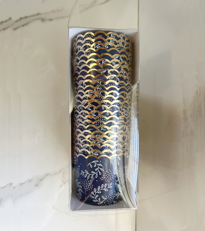 NEW My Minds Eye Gold Foiled Baking and Snack Cups 50 Pieces - Made With Love gallery