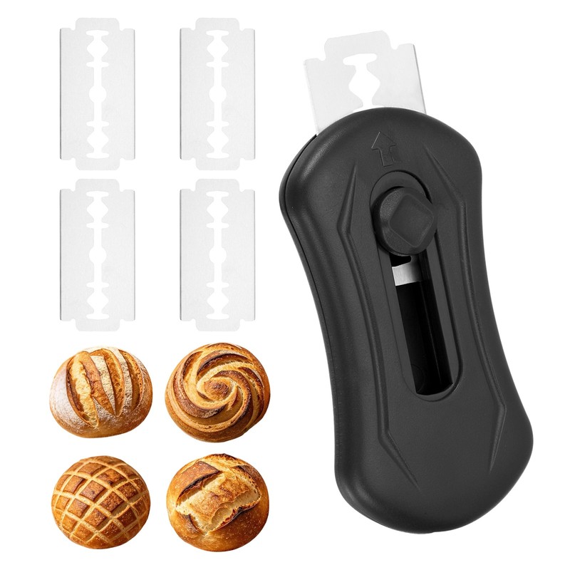 Bread Lame, Magnetic Sourdough Scoring Tool, Gourd Shape/Black
