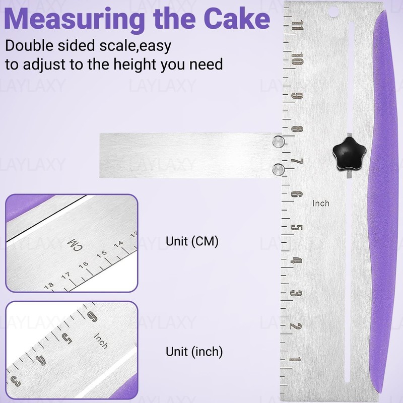 12 Inch Stainless Steel Cake Scraper Leveler And Smoother Icing Spatula Tool For gallery