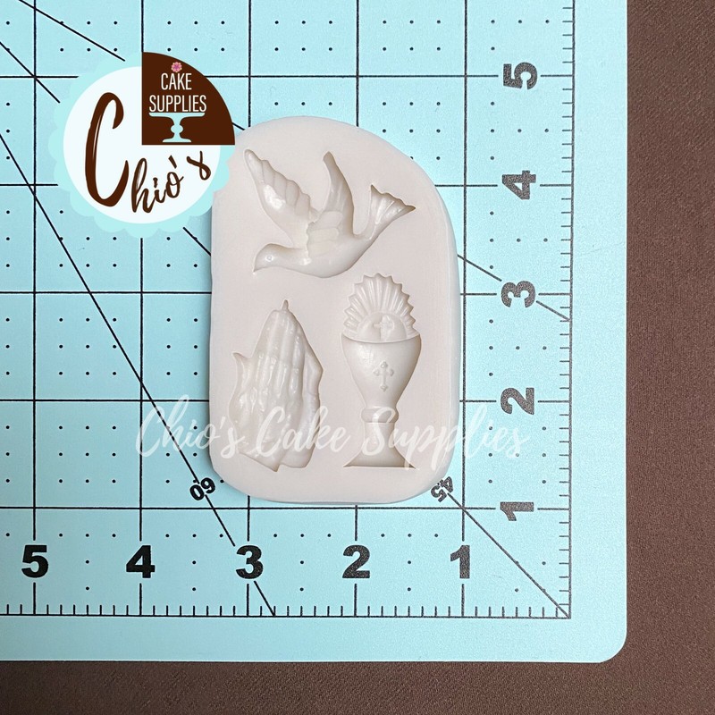Communion Themed Silicone Mold. Chalice and Host Silicone Mold gallery