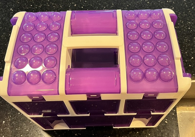 Purple Vintage Wilton Baking Caddy Tool Storage Cake Decorating Case Only gallery