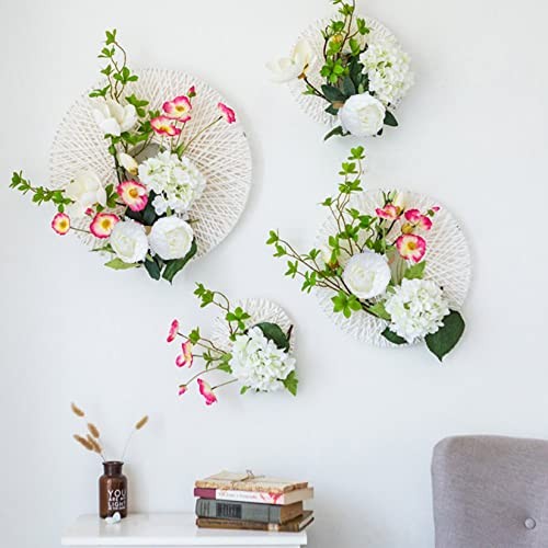 FagusHome 25 Pcs Silk Peony Artificial Flower Heads 4 inch Fake Peony White gallery
