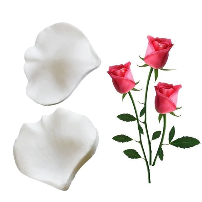 Rose Leaf Petal Silicone Cake Mold Handmake DIY Cake Biscuits Silicone Mould gallery
