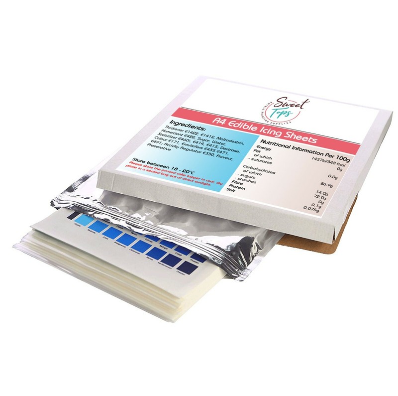 25x Edible Icing Sheets for Printing | A4 Pack | High Grade Quality