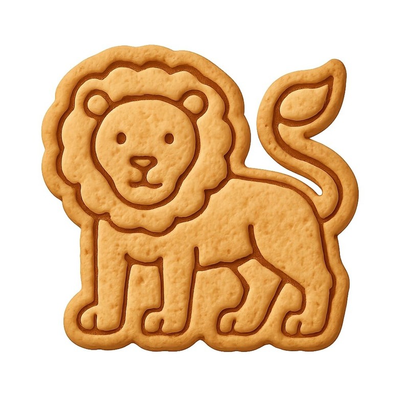 Leo Lion Cookie Cutter & Stamp, Fondant & Clay – 4×3.4