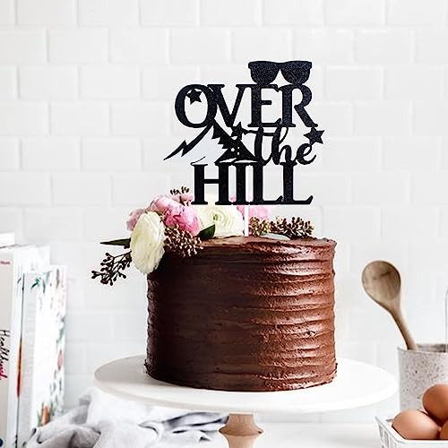 Over The Hill Happy Birthday Cake Topper - Happy Retirement Old Age Party gallery