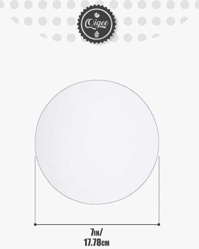 7 Inch White Cake Boards Round 40-Packs Circles Rounds Base Food-Grade Cardbo gallery