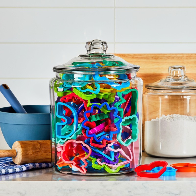 Assorted Shapes Plastic Cookie Cutter Set, 110 Pieces, by Way To Celebrate gallery