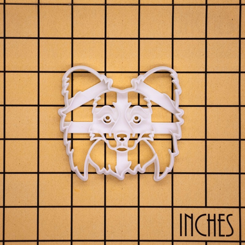 Papillon Face Cookie Cutter - Continental Toy Spaniel butterfly dog treats puppy gallery