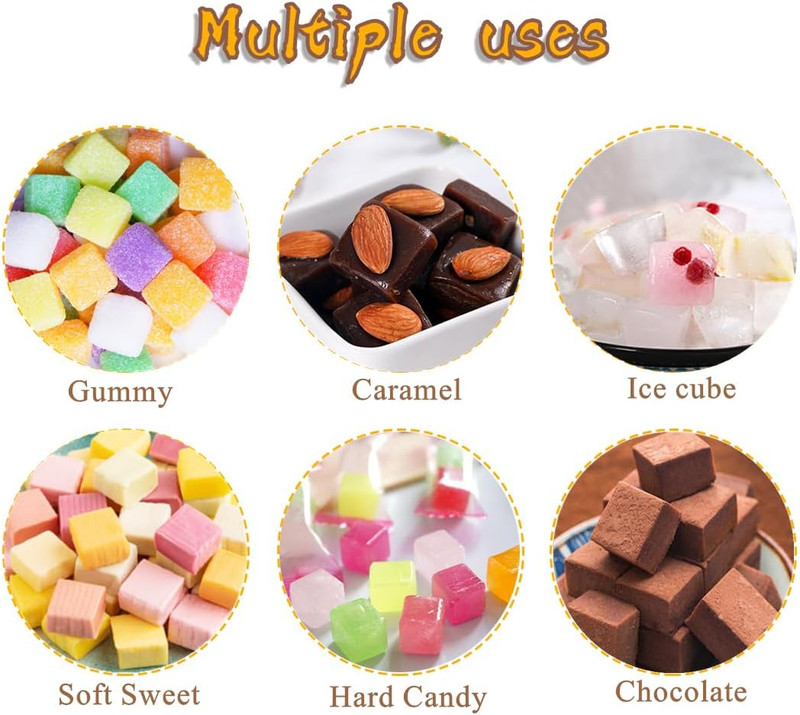JOERSH Square Candy Molds Silicone Molds for Hard Candy, Gummy, Caramels gallery