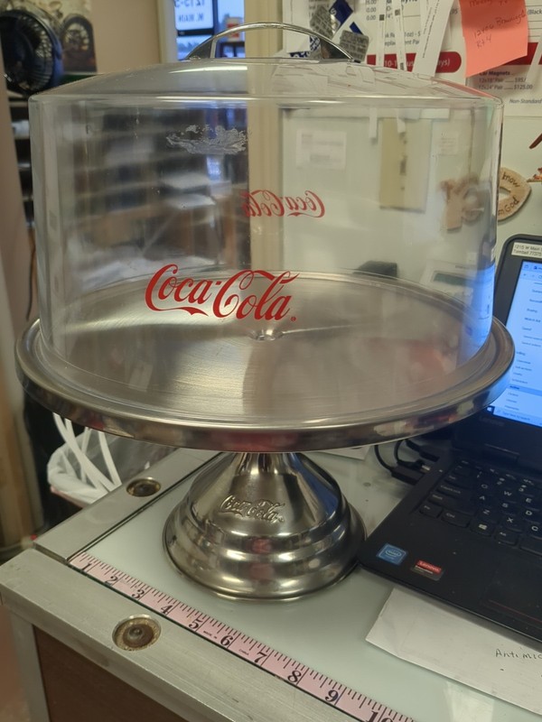 Vintage Coca-Cola Cake Stand & Cover Set – Collectible COKE