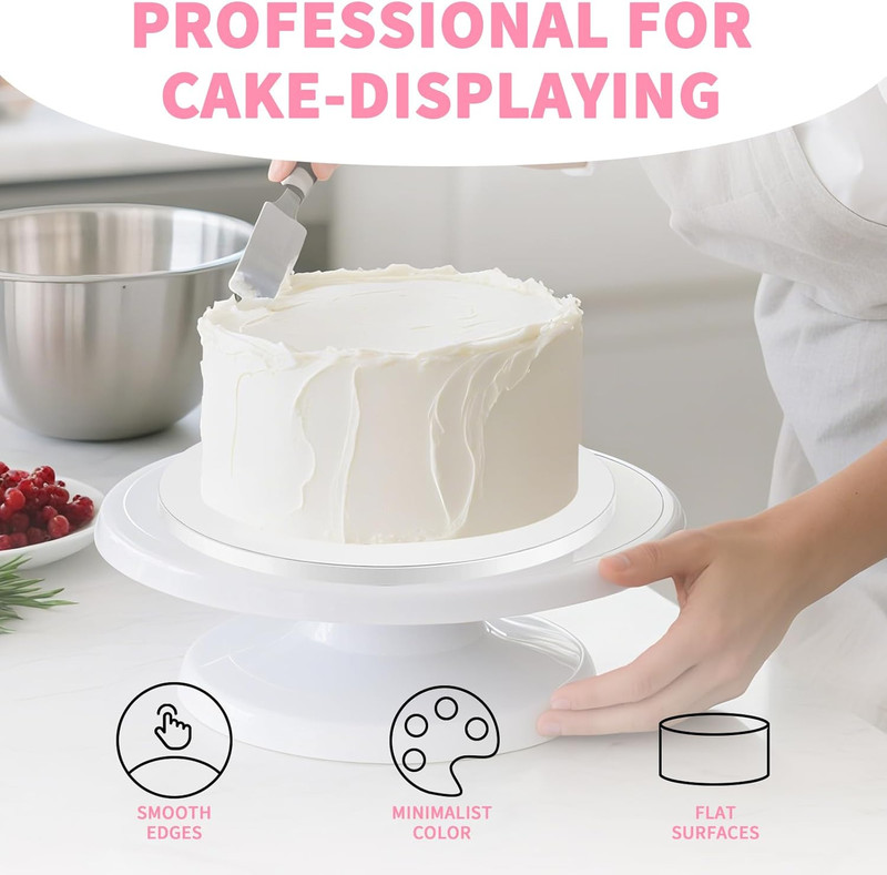 8 Inch Cake Boards Round Pack of 6 Food Grade Sturdy White Cake Drums for gallery