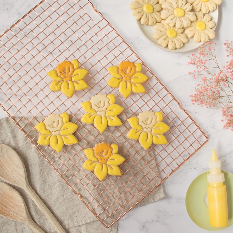 Daffodil Cookie Cutter - floral spring garden tea party flora bloom blossom gallery