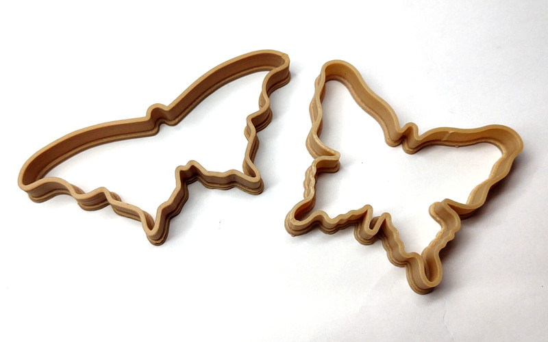 Butterfly Dough Cookie Cutter Outline Set of 2 NEW for Play Doh Clay & More gallery
