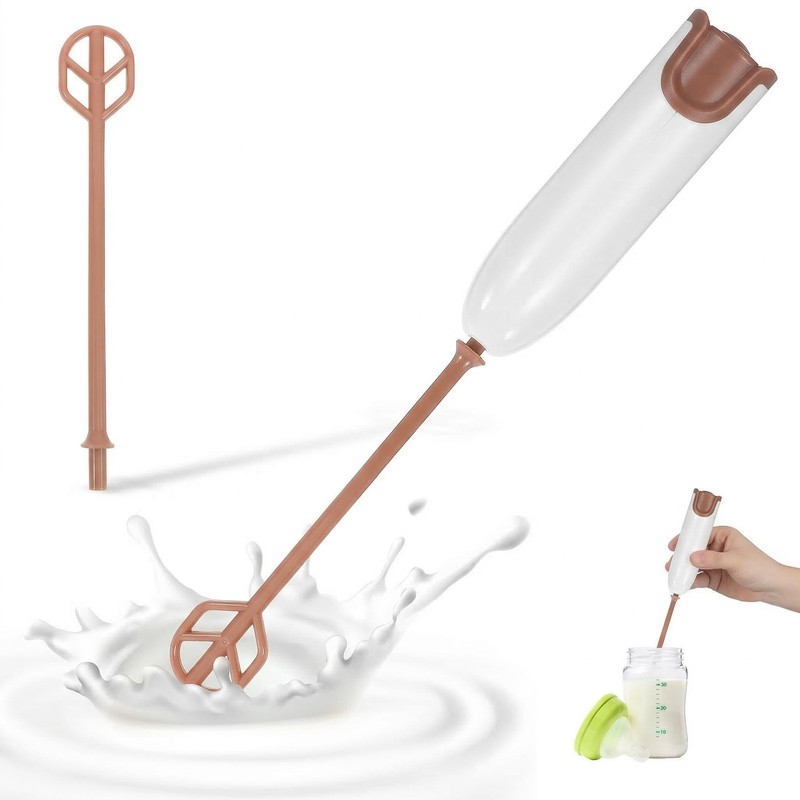 Handheld Electric Baby Formula Mixer – 2 Stirring Sticks, Ideal for Bottle, P…