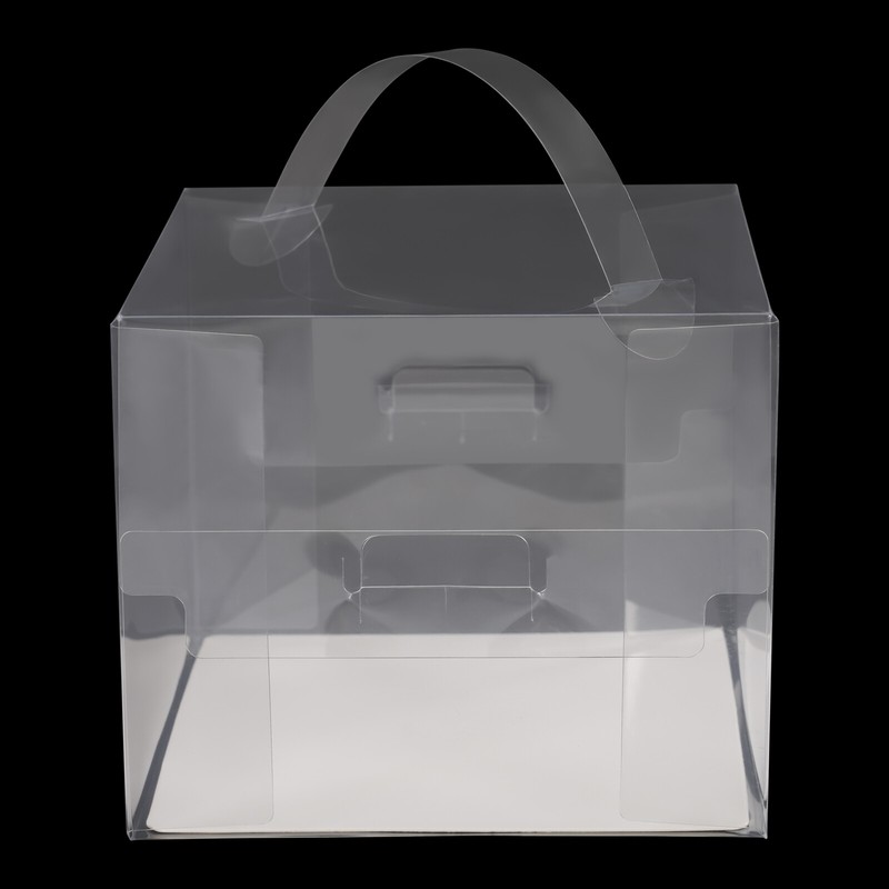 50Pcs Clear Cake Box Cake Display Boxes Cake Display Boxes 5.91*5.91*5.12 in gallery