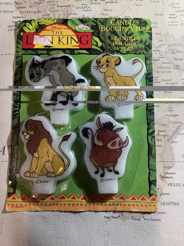 Disney The Lion King Character Cake Candles 4-Pack Simba Pumbaa Scar gallery