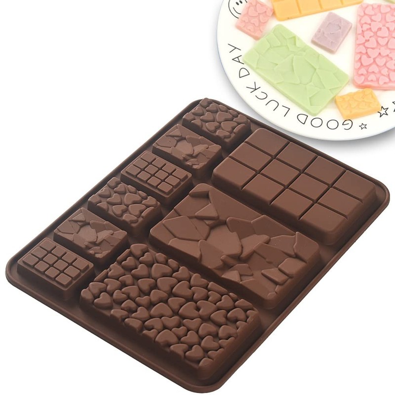 5 PCS Break Apart Silicone Chocolate Bar Molds Homemade Protein Energy Tray gallery