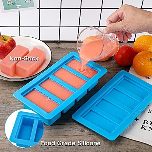 Silicone Butter Mold Tray w/ Lid and Silicone Spatula for Brownies Garlic Butter gallery