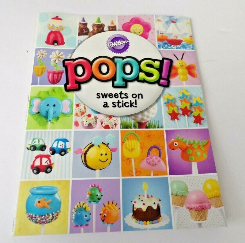 Wilton pops Sweets on a Stick Cake Pops Soft Cover Book 112 Pages Recipes Ideas gallery