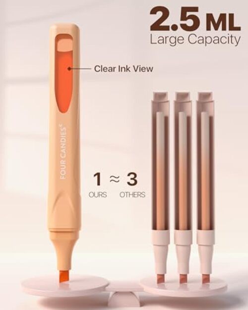 Cute Pastel Highlighters, 10 PCS Highlighters Assorted Colors, Soft Chisel gallery