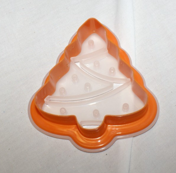 2 Pc Christmas Tree Cookie Cutter Set Plain or Fancy Cut Out 3 3/4" gallery