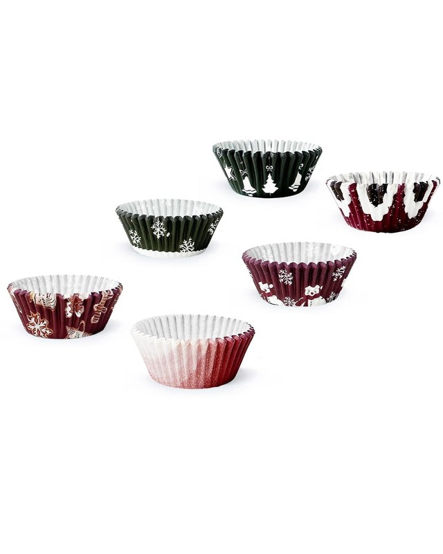 Christmas 300-Count Cupcake Liners Standard Cupcake Cups 6 Design Cupcake Pap... gallery