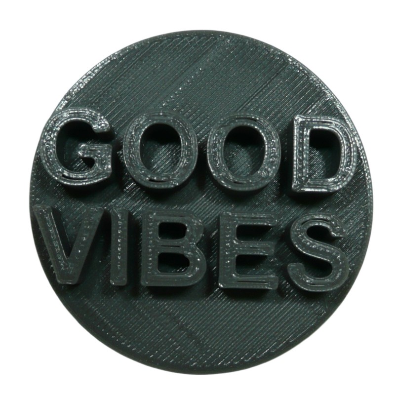 GOOD VIBES CANDY HEART COOKIE STAMP EMBOSSER MADE IN USA PR5468