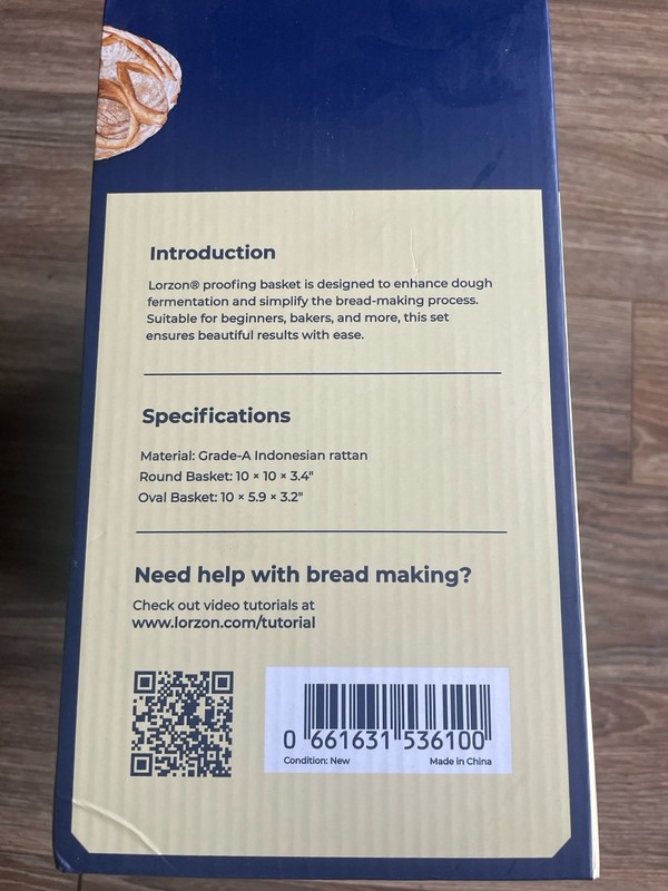 Lorzon Proofing Basket For Bread Making Brand New: Indonesian Rattan gallery