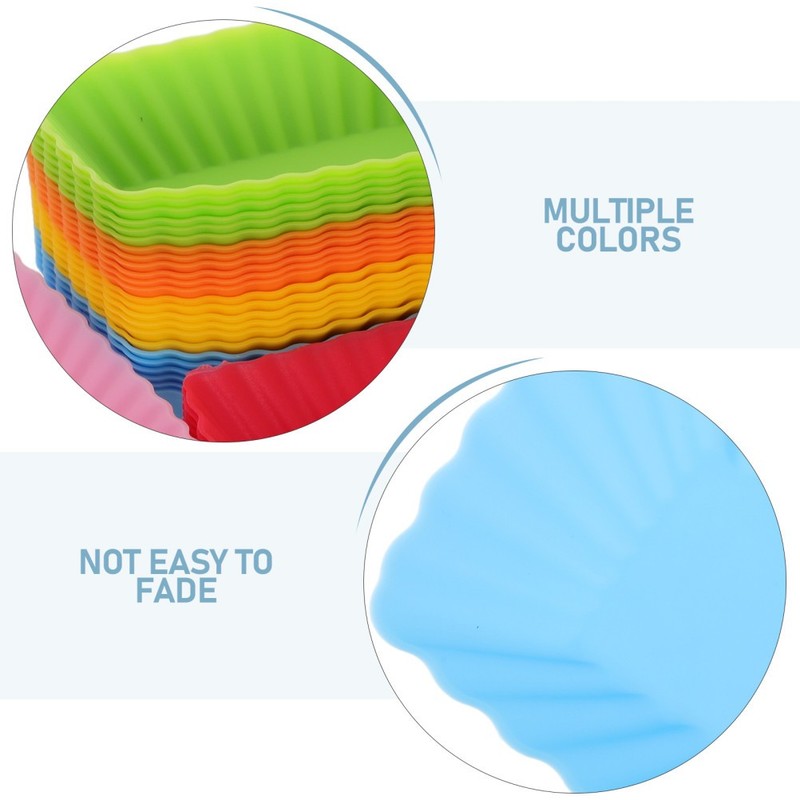 36 Pcs Cupcake Mold Silicone Bakeware Molds Festive Baking Bakery gallery