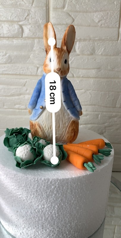 EDIBLE VERY LARGE PETER RABBIT CAKE TOPPER DECORATION Birthday gallery
