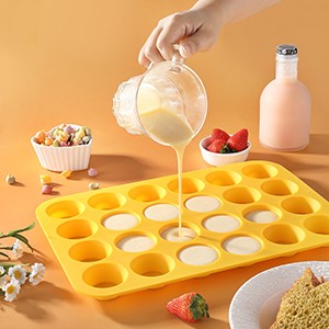 2PCS Silicone Mini Muffin Cupcake Pan, Kaloo Nonstick 24 Cups Silicone Muffin gallery