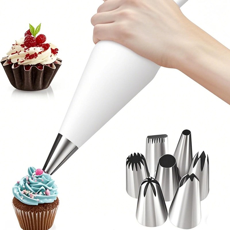 Reusable Piping Bags Tips Set 16-Inch Cotton Pastry Bag for Cake Decorating gallery