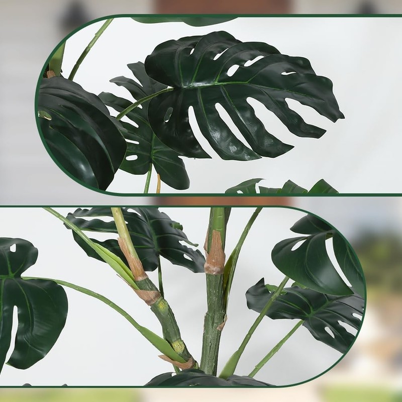 Garveehome 5Ft Artificial - Lifelike Leaves - gallery