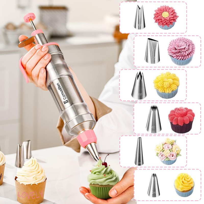 Dessert Decorating Syringe Set, Frosting Piping Kit icing piping kit 54 food-... gallery