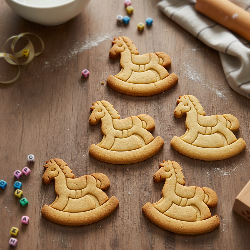 Carousel & Rocking Horse Cookie Cutters - magical baby shower Merry-Go-Round gallery