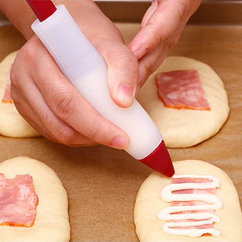 Silicone Fondant Cake Pen Pastry Icing Writing Syringe Baking Decor DIY Tool 1pc gallery