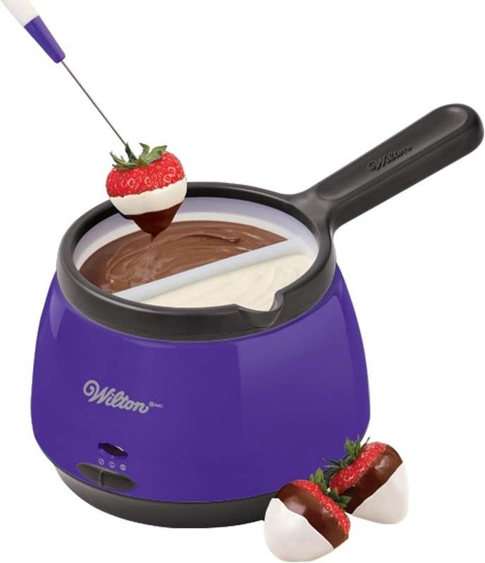 Candy Melts Silicone Dual Melting Pot Insert, White and Black Pot gallery