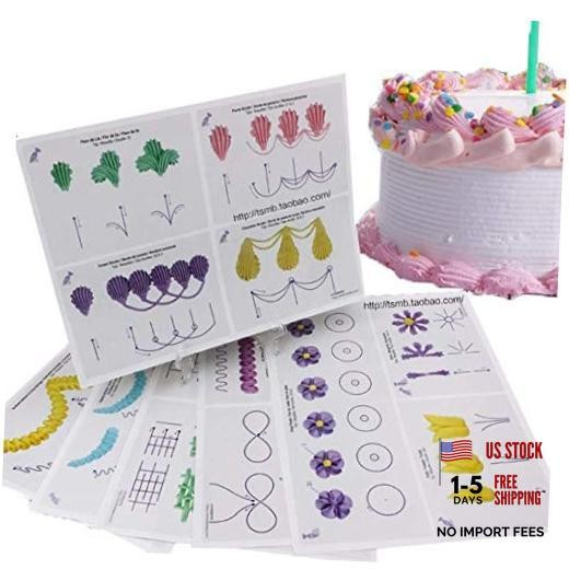 23 Sheets/Set Cake Decorating Practice Board Cream decorating drawings
