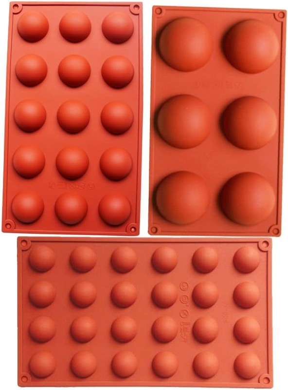 ilicone mould for Hot Chocolate Bomb Dome Mousse desert Cake DIY Mould Set of 3
