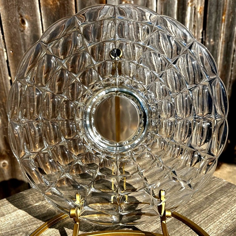 Indiana Glass Retired Vintage 1960's 'Constellation 13" Footed Cake Plate