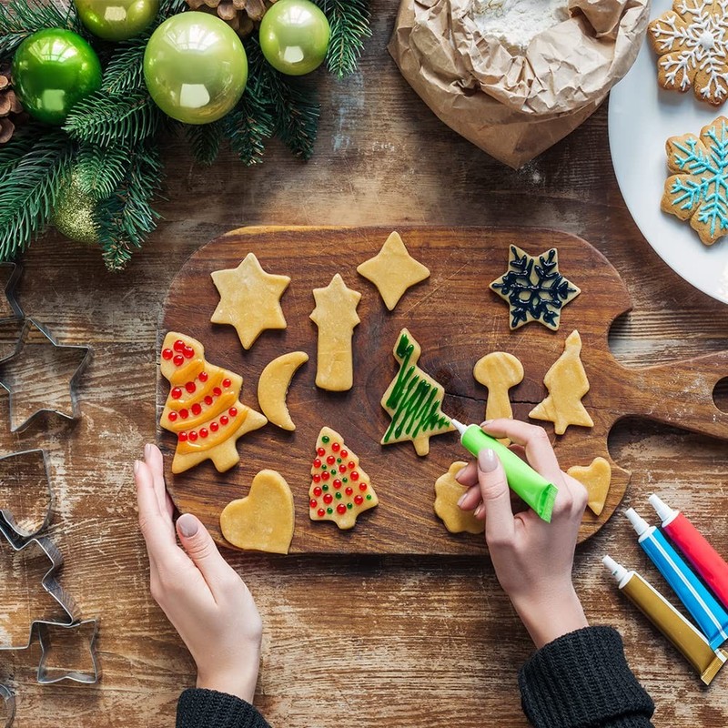 Large Christmas Cookie Cutters Set 6 Pcs Large Holiday Cookie Cutters Shapes Chr gallery