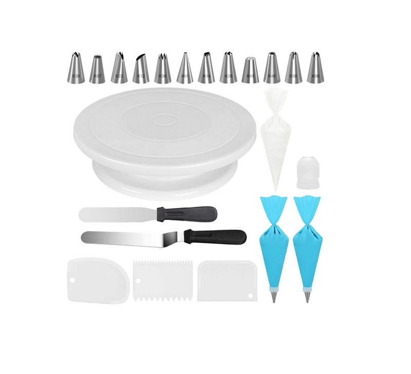 71pcs Cake Decorating Supplies Kit Cake Decorating Set with Cake Turntable St…