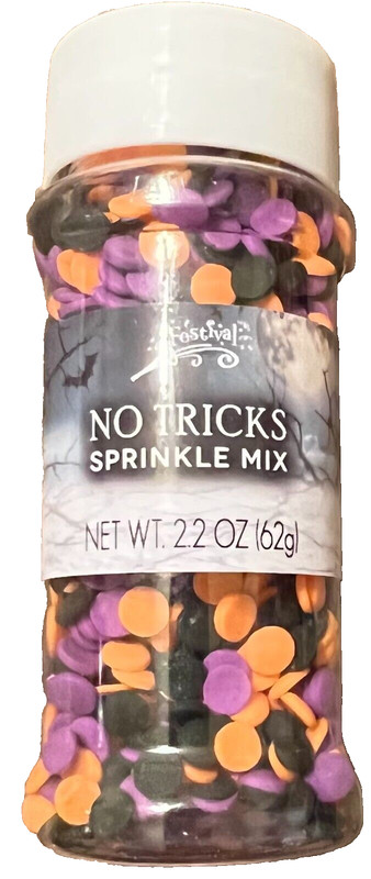 Festival No Tricks Halloween Sprinkle Mix – Orange Purple Black Colors