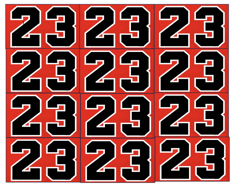 Set of 12 Basketball #23, edible images, choose size, rice krispies, cookies