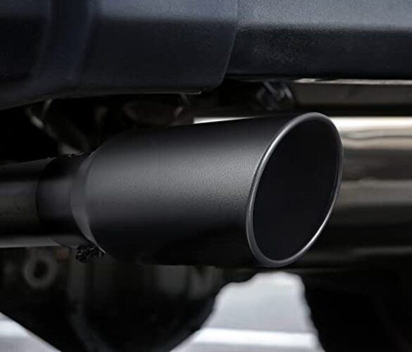 Coated Stainless Steel Car Exhaust Tip - 3.5" Inlet Bolt on Design - Black gallery