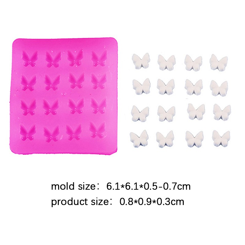 1pc Butterfly Shape Epoxy Molds Charm Pendant Clay Handmade Silcone Mould gallery