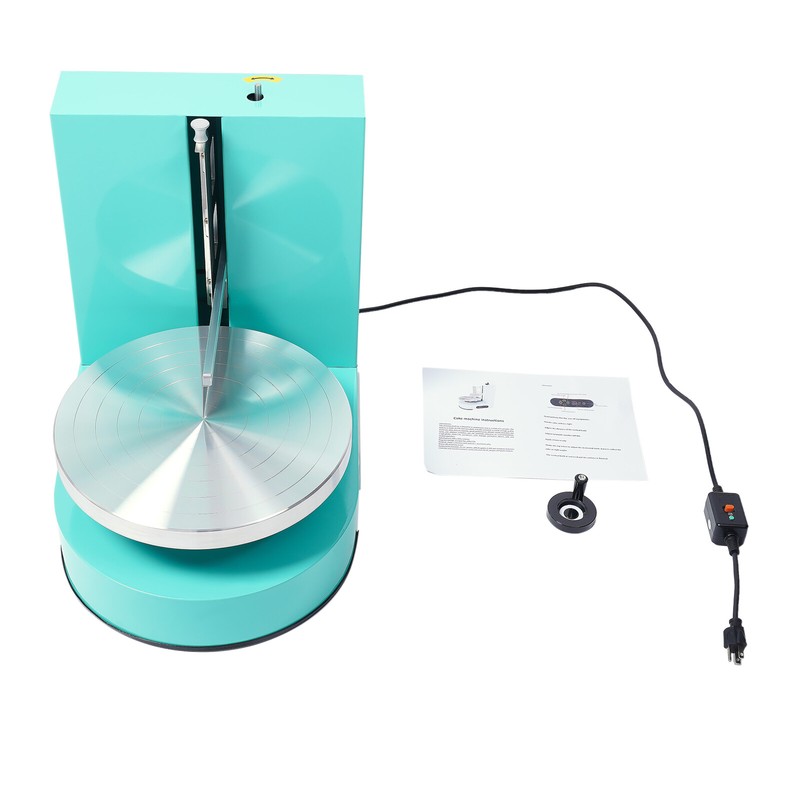Birthday Cake Cream Smooth Coating Decoration Spreading Machine 60-320rpm Green gallery
