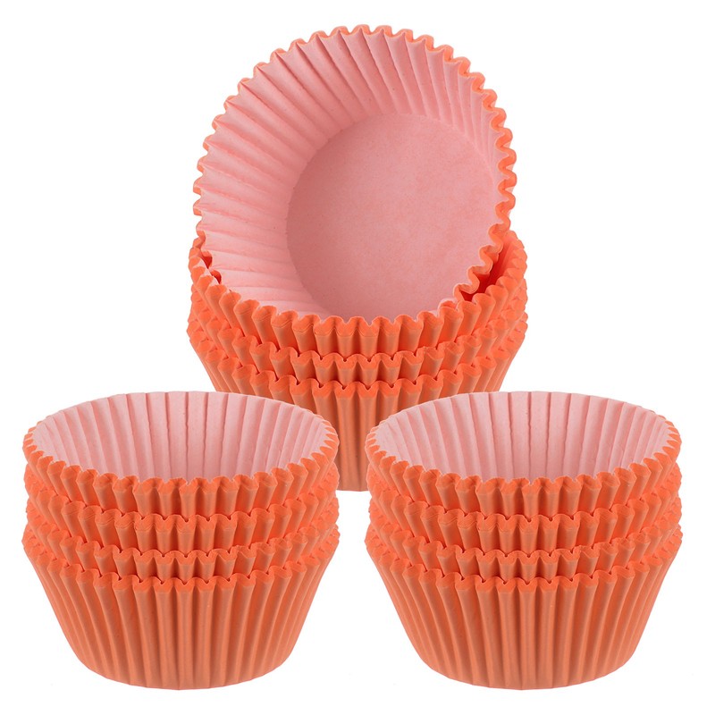 300 Count Cupcake Liners Orange Cupcake Muffins Liners Paper Baking Cups
