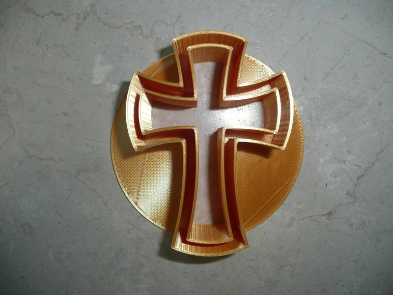 CROSS DESIGN CONCHA CUTTER MEXICAN SWEET BREAD STAMP MADE IN USA PR4975 gallery